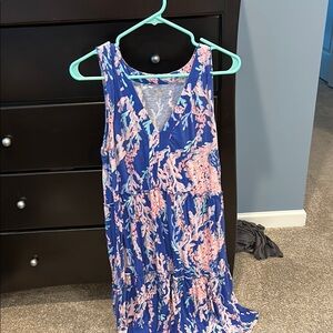 Lilly Pulitzer Sleeveless Blue and Pink Sundress